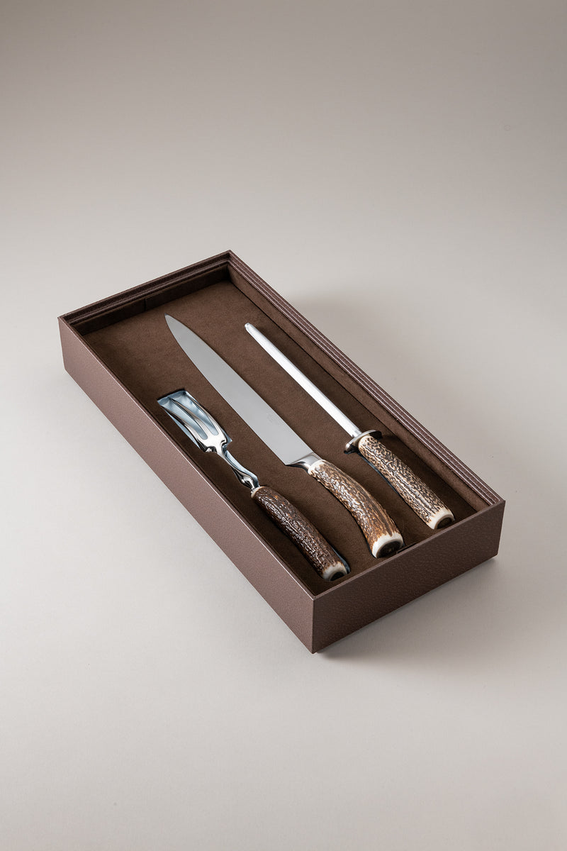 Stag antler Roast set deluxe