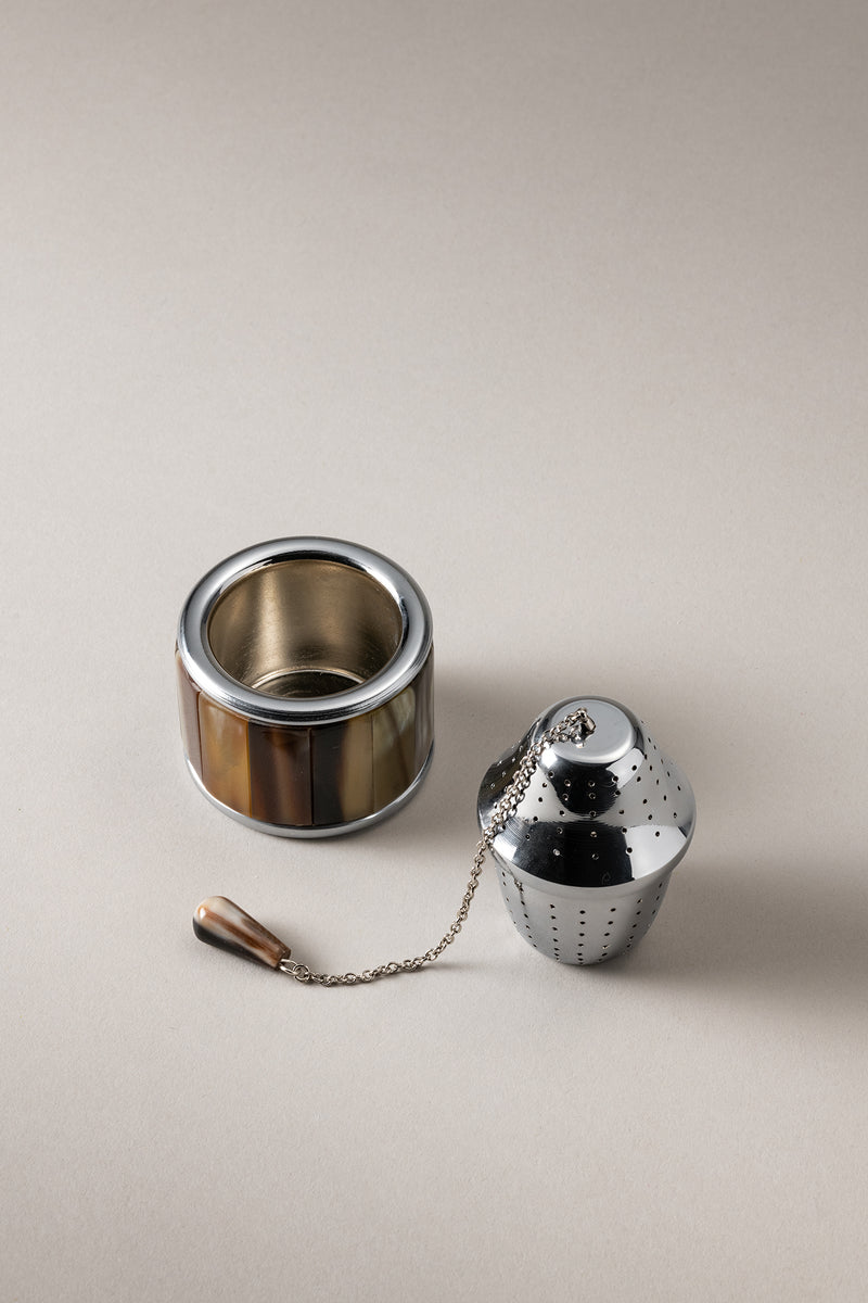 Tea infuser with resting plate
