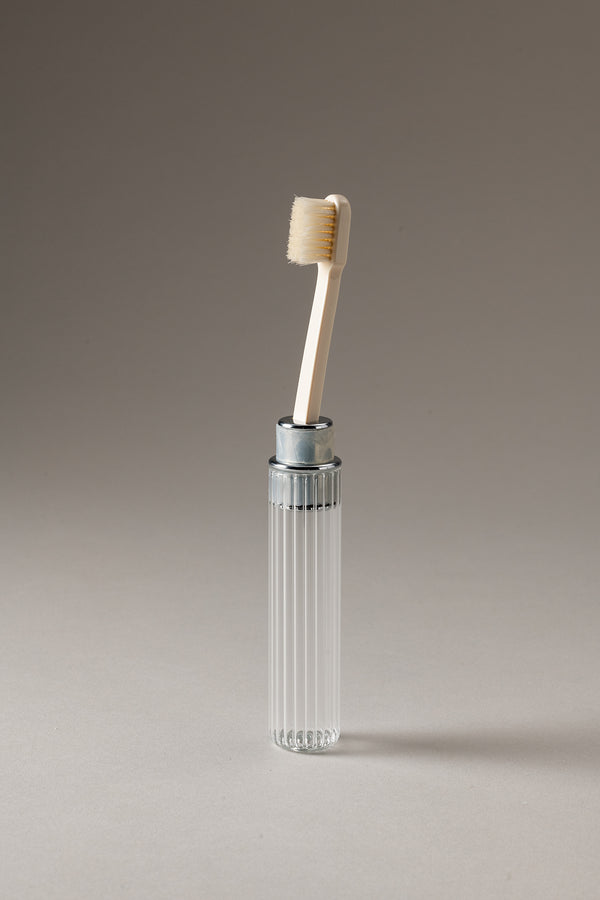 Chrome plated brass Traveling toothbrush