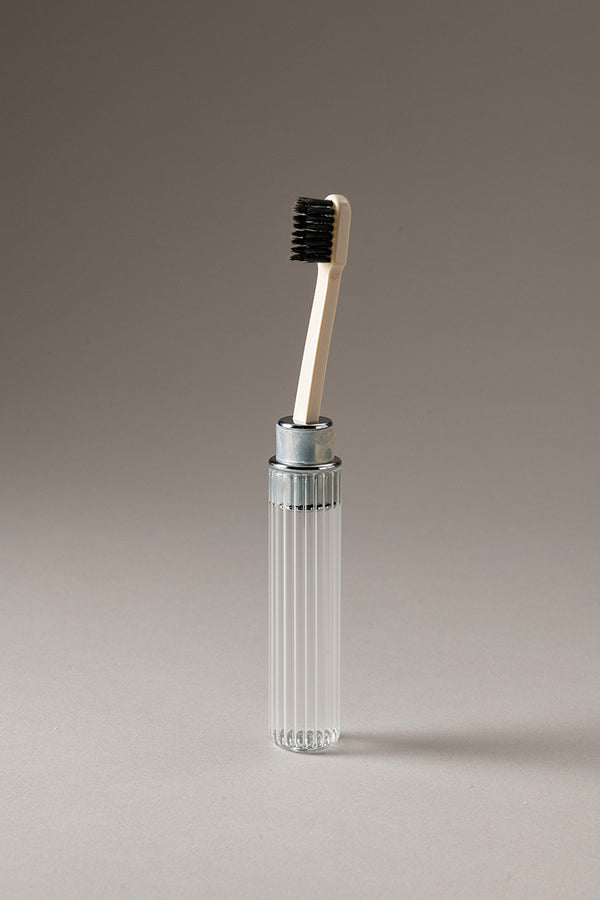 Chrome plated brass Traveling toothbrush