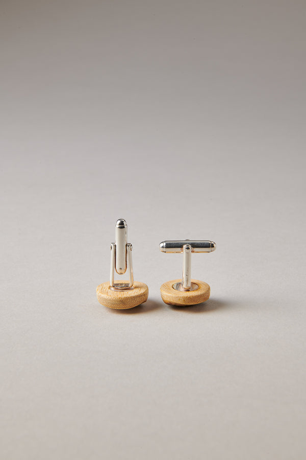 Bamboo root Cuff-links