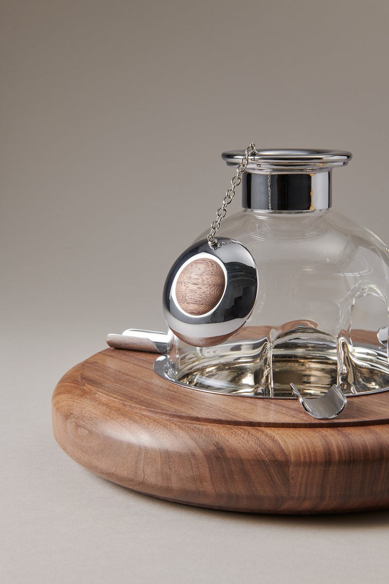 Posacenere Antivento In Legno Con Coperchio - 2 Pezzi Nero, Elegante E Pratico - Foto 2