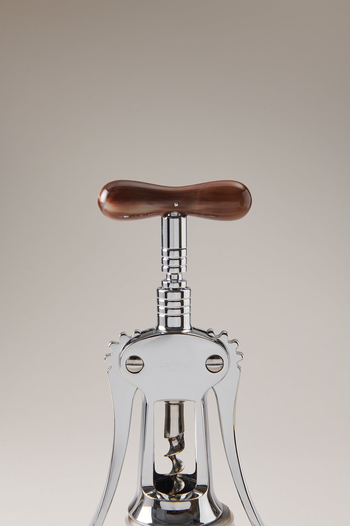 Brass double lever corkscrew – Lorenzi Milano