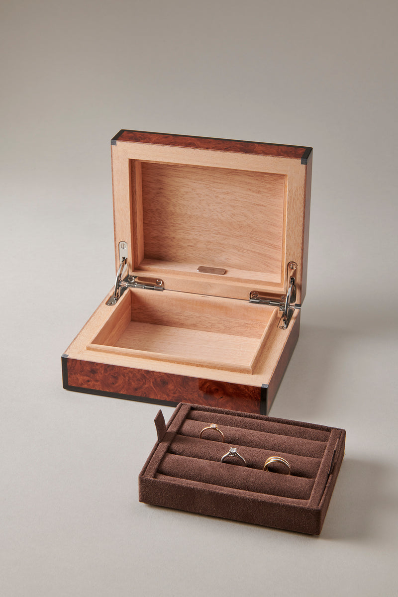 Portagioie A Cuore Argentato - Cofanetto Con Velluto E Personalizzazione - Foto 6