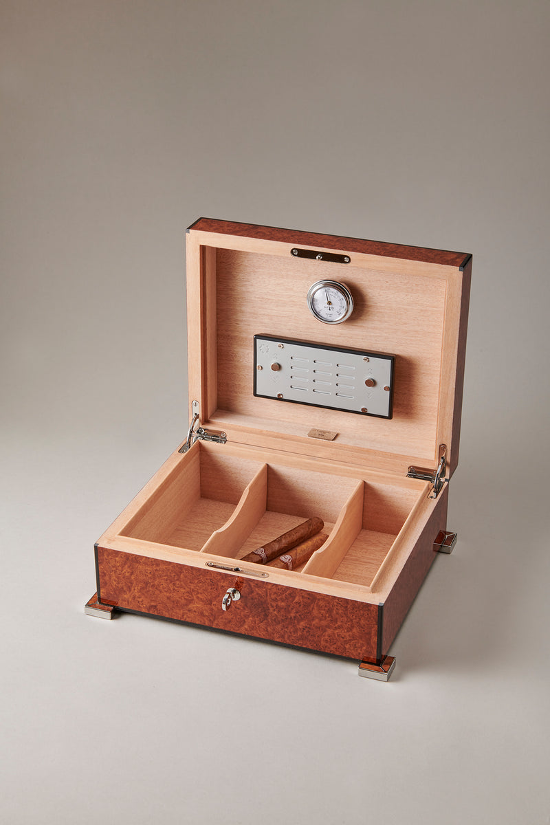 Umidificatore porta sigari medio - Medium cigar humidor box – Lorenzi Milano