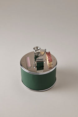Completo da sigari - Cylindrical cigar set with V cutter