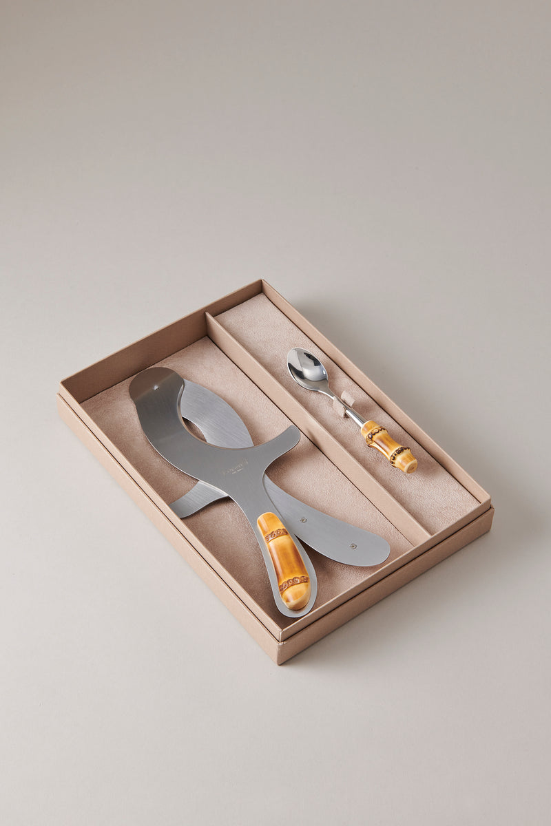 Bamboo root Sea urchin set