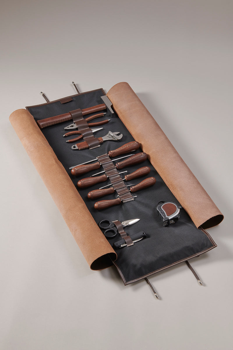 Cowhide Roll on tool set