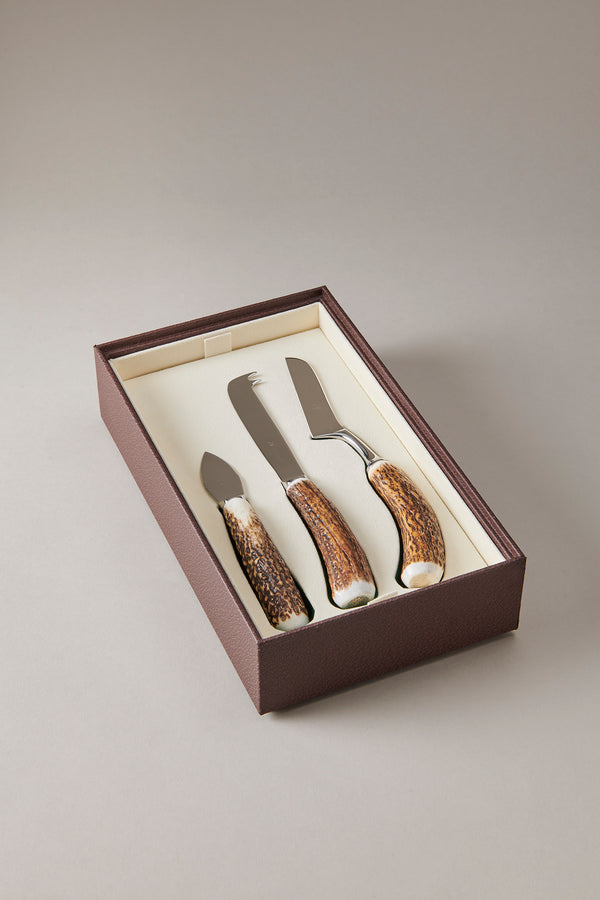 Cheese knife set deluxe case