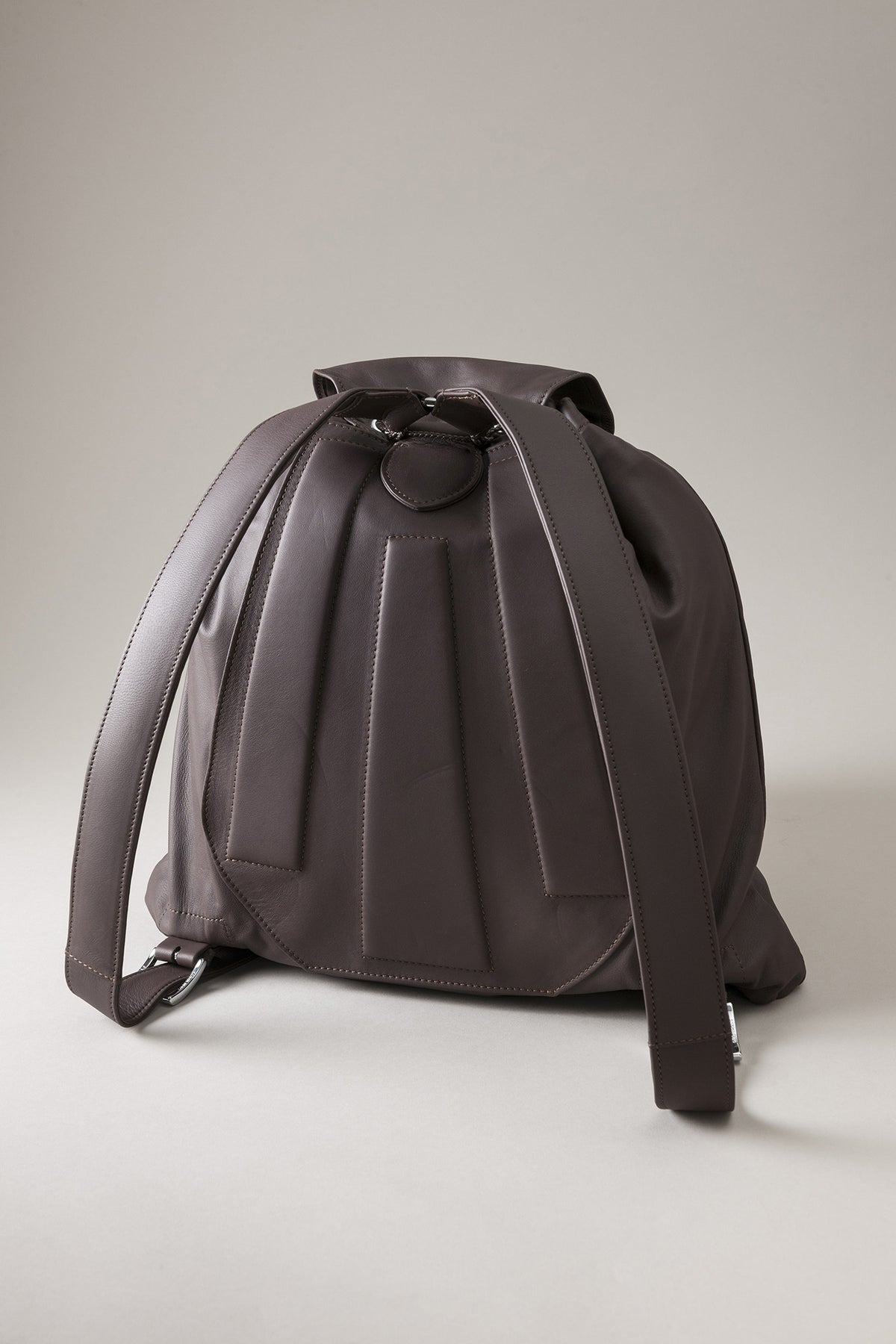 Lamb Skin Leather Market Knapsack BLACK Leather Backpack - Leather