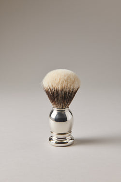 Silver shaving brush