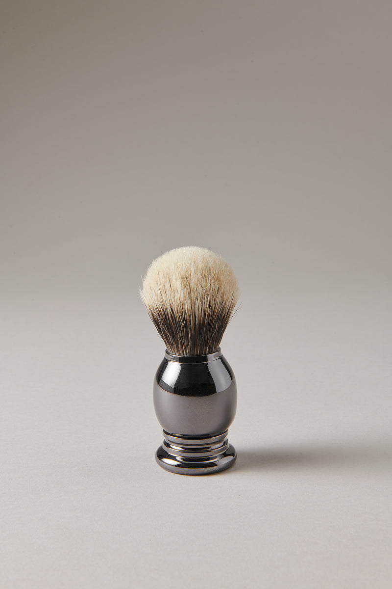 Lorenzi Milano Pennello barba nichel nero in Nichel nero
