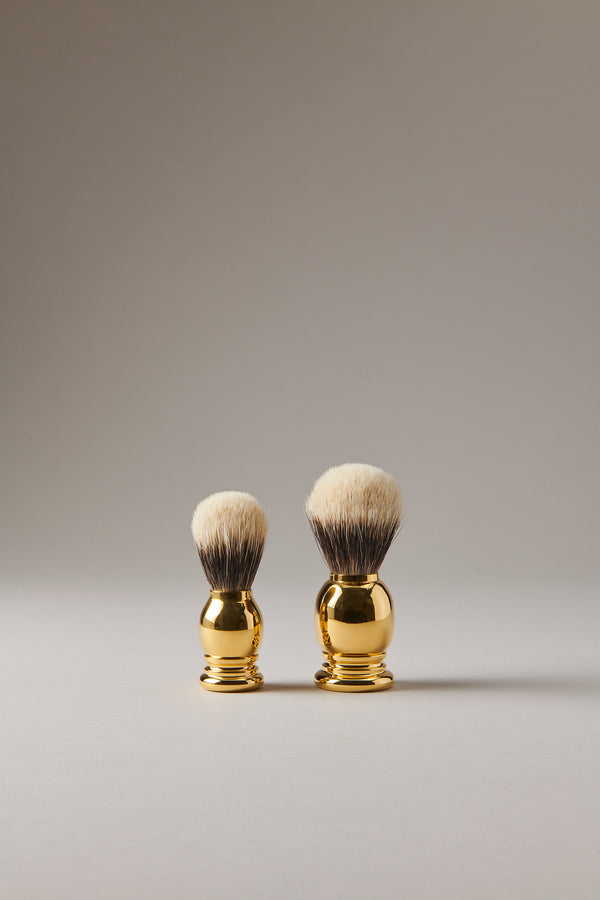 Gold plated brass Golden shaving brush