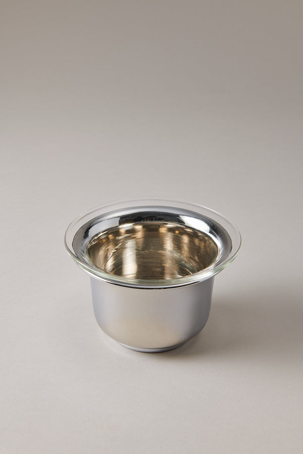 Chrome plated brass Shaving mug