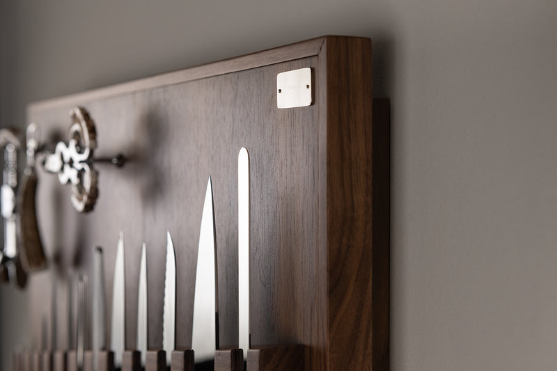Stag antler Medium wall-mounted knives set