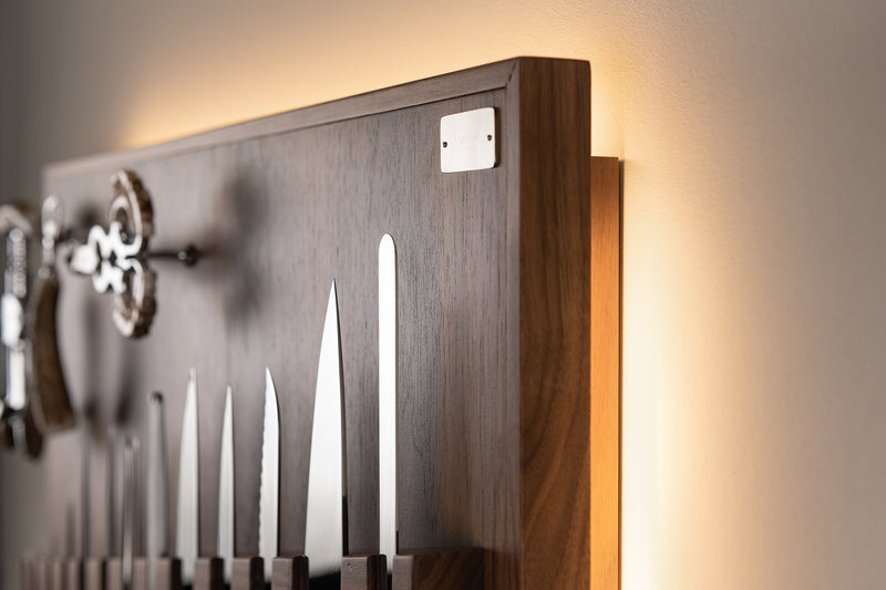 Stag antler Medium wall-mounted knives set