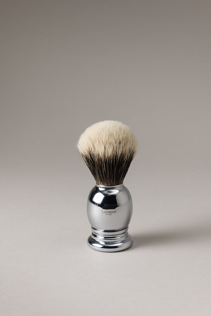 Pennello barba cromato - Madreperla - Shaving brush - Mother of pearl