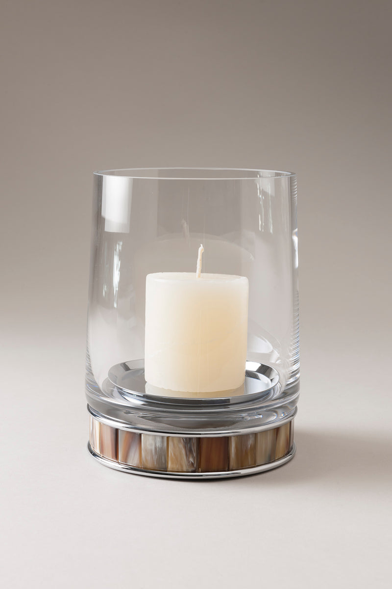 Lorenzi Milano Porta candele grande in Zebu